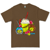 Cacao Softball Frappe Coffee Premium Tee - FaDigitalArtStudio