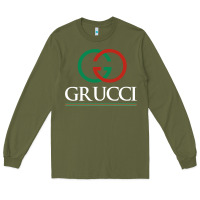 Army Green grucci Long Sleeve Tee - linhVisuals