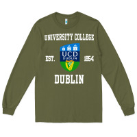 Army Green university college dublin Long Sleeve Tee - linhVisuals