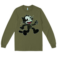 Army Green felix Long Sleeve Tee - linhVisuals