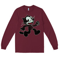 Burgundy felix Long Sleeve Tee - linhVisuals