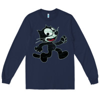 Navy felix Long Sleeve Tee - linhVisuals