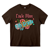 Chocolate Brown little miss fifth grade Heavy Core Tee - Jasminsmagicworld