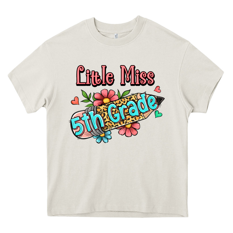 Little Miss Fifth Grade Heavy Core Tee by Jasminsmagicworld | Teevron