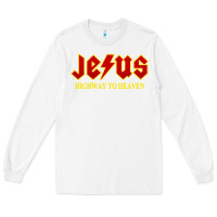 White jesus rocks highway to heaven Long Sleeve Tee - linhVisuals