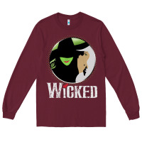 Burgundy vintage musical wicked Long Sleeve Tee - linhVisuals