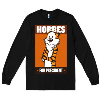 Black hobbes for president Long Sleeve Tee - linhVisuals