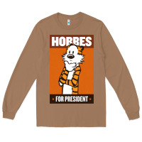 Toasted Coconut hobbes for president Long Sleeve Tee - linhVisuals
