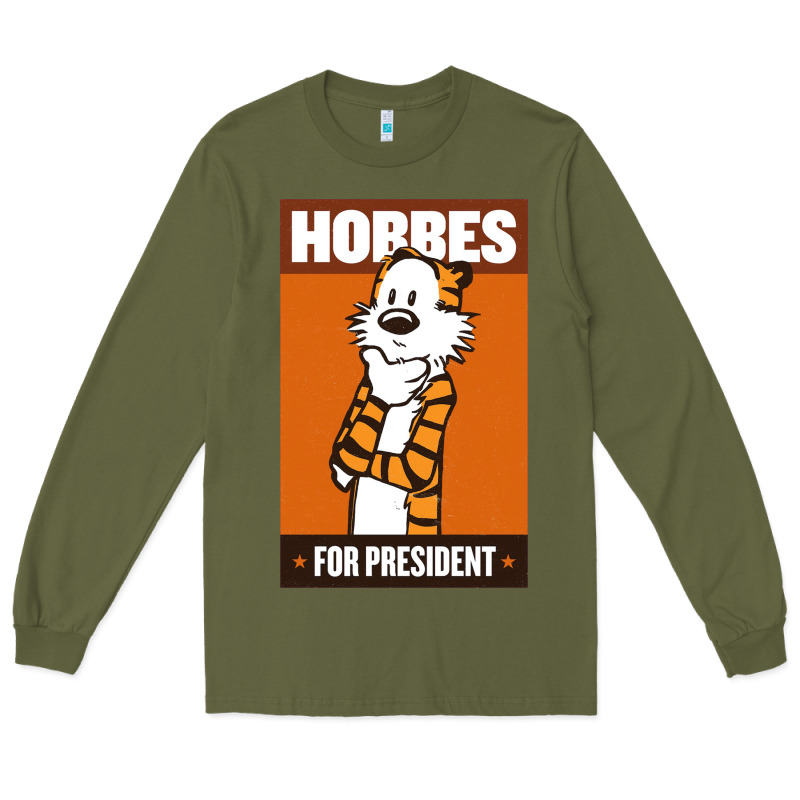 Hobbes For President Long Sleeve Tee by linhVisuals | Teevron