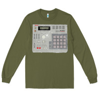 Army Green akai mpc2000 Long Sleeve Tee - linhVisuals