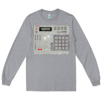 Heather Grey akai mpc2000 Long Sleeve Tee - linhVisuals