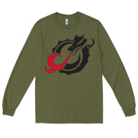 Army Green MSUM Dragons, Gear Long Sleeve Tee - linhVisuals