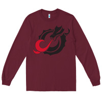 Burgundy MSUM Dragons, Gear Long Sleeve Tee - linhVisuals