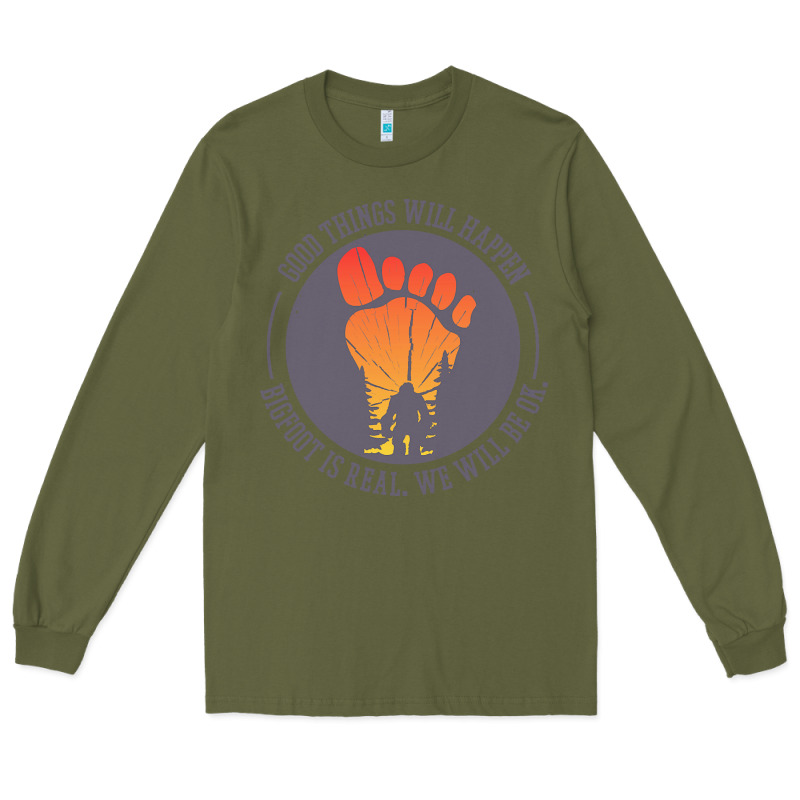 Bigfoot T  Shirt Bigfoot Lives Design T  Shirt Long Sleeve Tee by linhVisuals | Teevron