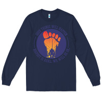 Navy bigfoot t  shirt bigfoot lives design t  shirt Long Sleeve Tee - linhVisuals