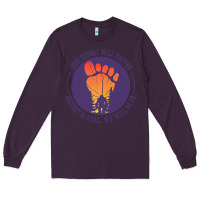 Plum bigfoot t  shirt bigfoot lives design t  shirt Long Sleeve Tee - linhVisuals
