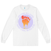 White bigfoot t  shirt bigfoot lives design t  shirt Long Sleeve Tee - linhVisuals