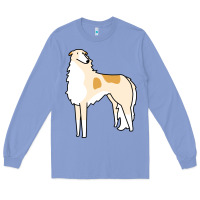 Colony Blue borzoi Long Sleeve Tee - linhVisuals