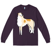 Plum borzoi Long Sleeve Tee - linhVisuals