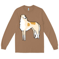 Toasted Coconut borzoi Long Sleeve Tee - linhVisuals
