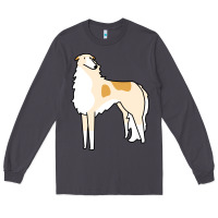 Smoke borzoi Long Sleeve Tee - linhVisuals