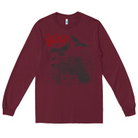 Burgundy old crow medicine show Long Sleeve Tee - linhVisuals