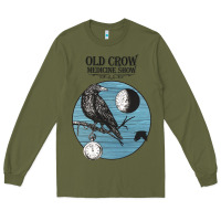 Army Green old crow medicine show Long Sleeve Tee - linhVisuals