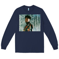 Navy cool gaulden yboy Long Sleeve Tee - linhVisuals