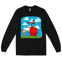 Black Calvin Hobbes Long Sleeve Tee - linhVisuals