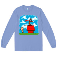Colony Blue Calvin Hobbes Long Sleeve Tee - linhVisuals