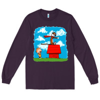 Plum Calvin Hobbes Long Sleeve Tee - linhVisuals