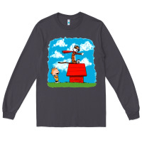 Smoke Calvin Hobbes Long Sleeve Tee - linhVisuals
