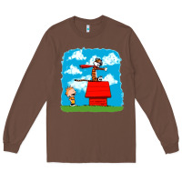 Chestnut Calvin Hobbes Long Sleeve Tee - linhVisuals