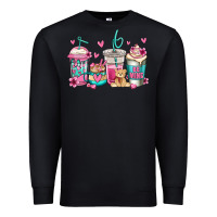 Black valentines day coffee Premium Sweatshirt - Jasminsmagicworld