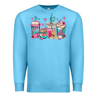 Ocean Blue valentines day coffee Premium Sweatshirt - Jasminsmagicworld