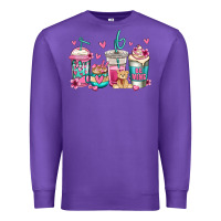 Purple valentines day coffee Premium Sweatshirt - Jasminsmagicworld