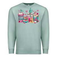 Seafoam valentines day coffee Premium Sweatshirt - Jasminsmagicworld