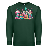 Sports Green valentines day coffee Premium Sweatshirt - Jasminsmagicworld