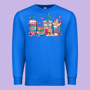Valentines Day Coffee Premium Sweatshirt Designed By Jasminsmagicworld