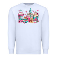 White valentines day coffee Premium Sweatshirt - Jasminsmagicworld