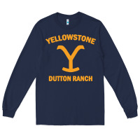 Navy dutton ranch Long Sleeve Tee - linhVisuals