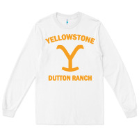 White dutton ranch Long Sleeve Tee - linhVisuals