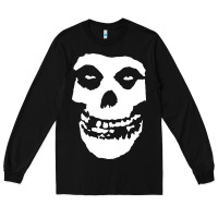 Black mens skull Long Sleeve Tee - linhVisuals