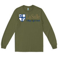 Army Green la salle college high school Long Sleeve Tee - linhVisuals
