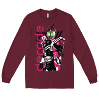 Burgundy kamen rider decade Long Sleeve Tee - linhVisuals