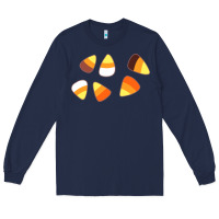 Navy candy corn Long Sleeve Tee - linhVisuals