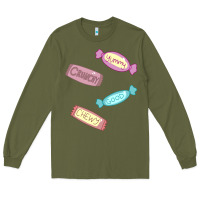 Army Green candy pieces Long Sleeve Tee - linhVisuals