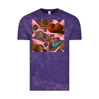 Cloud Purple western cowboy hat seamless pattern Vintage Tee - BundleAndBundleShop