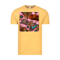 Vintage Mustard western cowboy hat seamless pattern Vintage Tee - BundleAndBundleShop