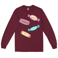 Burgundy candy pieces Long Sleeve Tee - linhVisuals